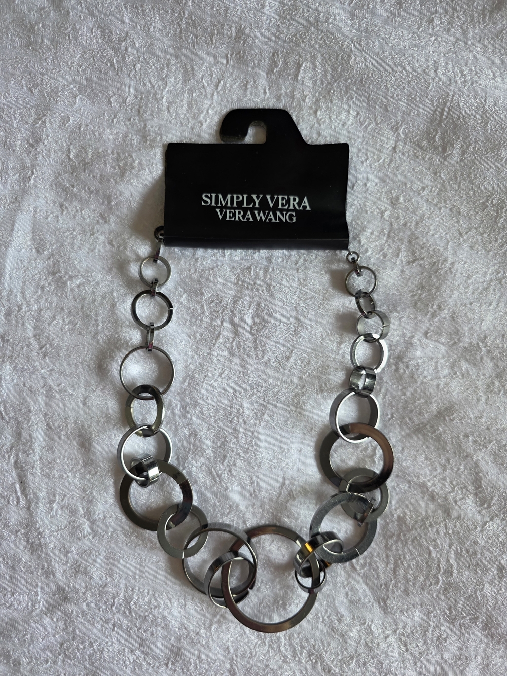 Simply Vera Vera Wang Silver Circle-Link Necklace
